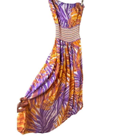 BCBG MaxAzaria Orchid multi color strapless gown WPD6E587 SIZE XS - Picture 3 of 4